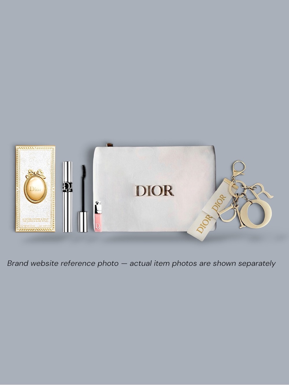 Dior Beauty Pouch, Charm & Curve & Glow Ritual Gift Bundle w/ Boxes
